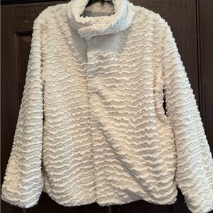 Patagonia Cream Teddy Jacket with Cowl Neck